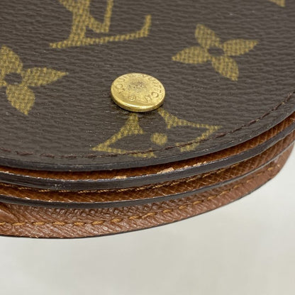 Louis Vuitton Coin Case Monogram Porte Moneguse M61970 Brown Men Women Unisex