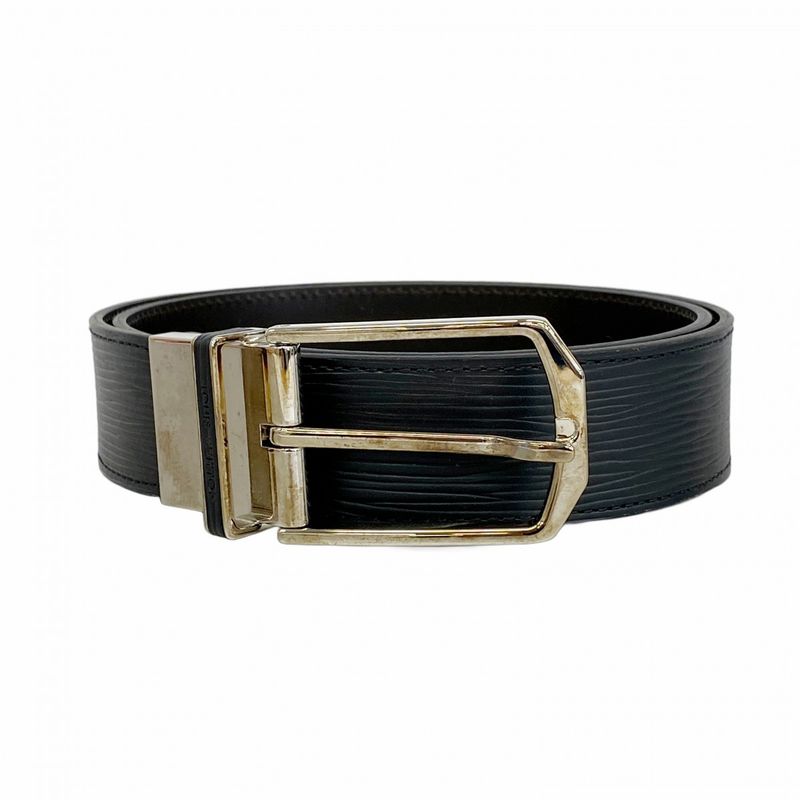 Louis Vuitton Belt Epi Santure Scuff N'd 35mm (1.38in) M0128 Noir Black Men's