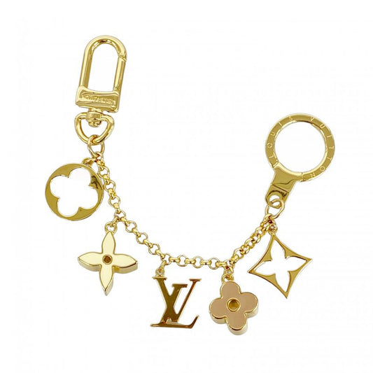 Louis Vuitton Key Holder Fleur De Monogram M65111 Gold Ivory Pin Cles Deuce