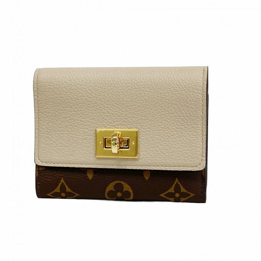 Louis Vuitton Trifold Wallet Monogram Portefeuille Victorine M82398 Gray Ladies