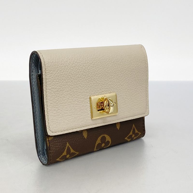 Louis Vuitton Trifold Wallet Monogram Portefeuille Victorine M82398 Gray Ladies