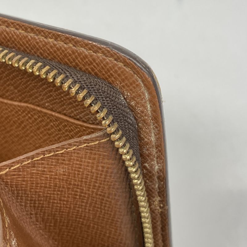Louis Vuitton Long Wallet Monogram Porte Monnaie Zip M61727 Brown Men Women