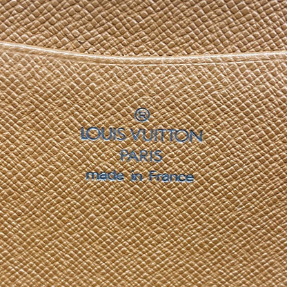 Louis Vuitton Long Wallet Monogram Porte Monnaie Zip M61727 Brown Men Women