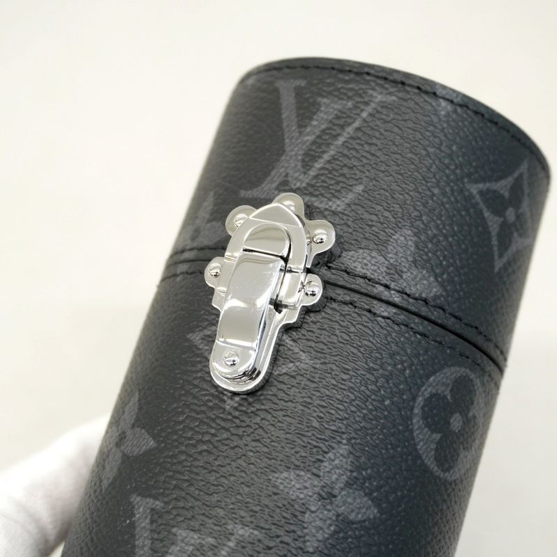 Louis Vuitton Travel Case Monogram Eclipse Fragrance Bottle Case 200ml Ls0208