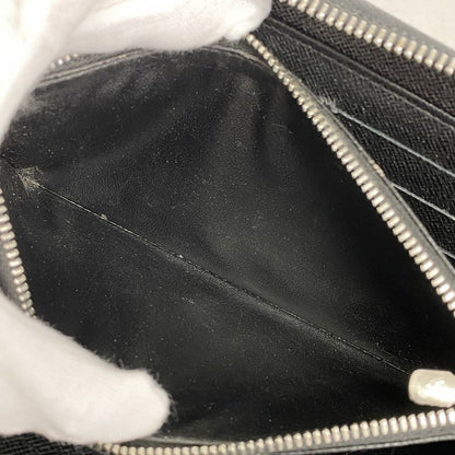 Louis Vuitton Long Wallet Damier Graphite Zippy Organizer N63077 Black Men's