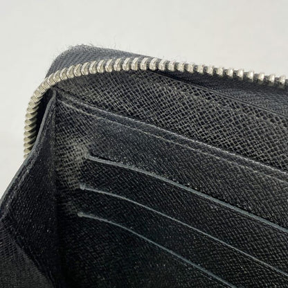 Louis Vuitton Long Wallet Damier Graphite Zippy Organizer N63077 Black Men's