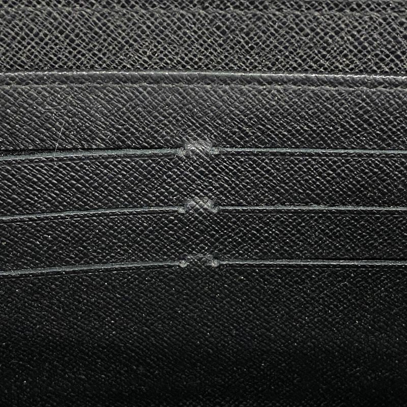 Louis Vuitton Long Wallet Damier Graphite Zippy Organizer N63077 Black Men's