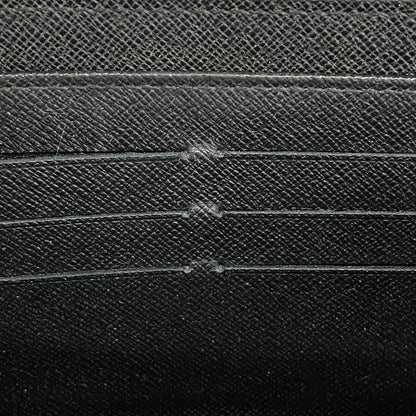 Louis Vuitton Long Wallet Damier Graphite Zippy Organizer N63077 Black Men's