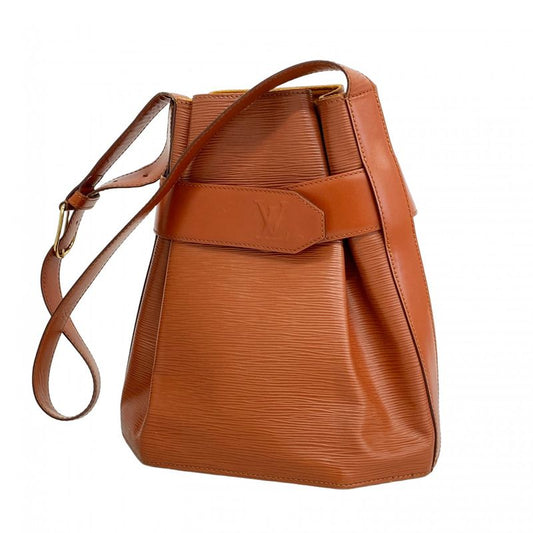 Louis Vuitton Shoulder Bag Epi Sac Depaul PM M80203 Kenyan Brown Ladies