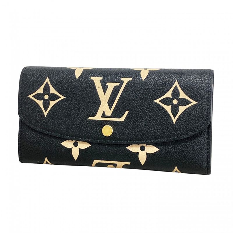 Louis Vuitton Long Wallet Monogram/empreinte Bicolor Portefeuille Emily M83138