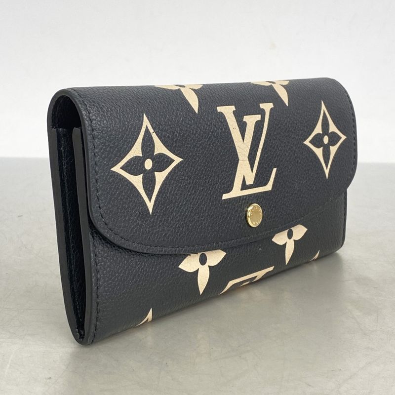 Louis Vuitton Long Wallet Monogram/empreinte Bicolor Portefeuille Emily M83138