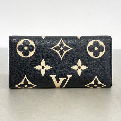Louis Vuitton Long Wallet Monogram/empreinte Bicolor Portefeuille Emily M83138