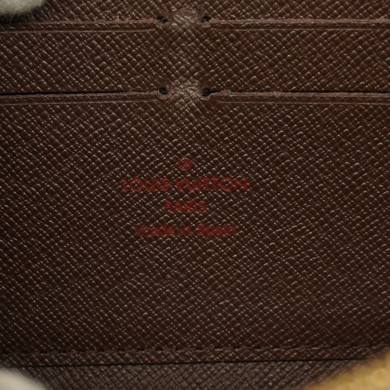 Louis Vuitton Long Wallet Damier Zippy Wallet N60015 Ebène Men Women Unisex