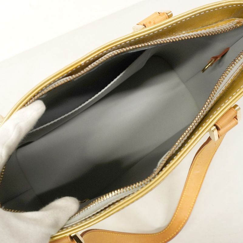 Louis Vuitton Tote Bag Vernis Houston M91053 Gris Women's