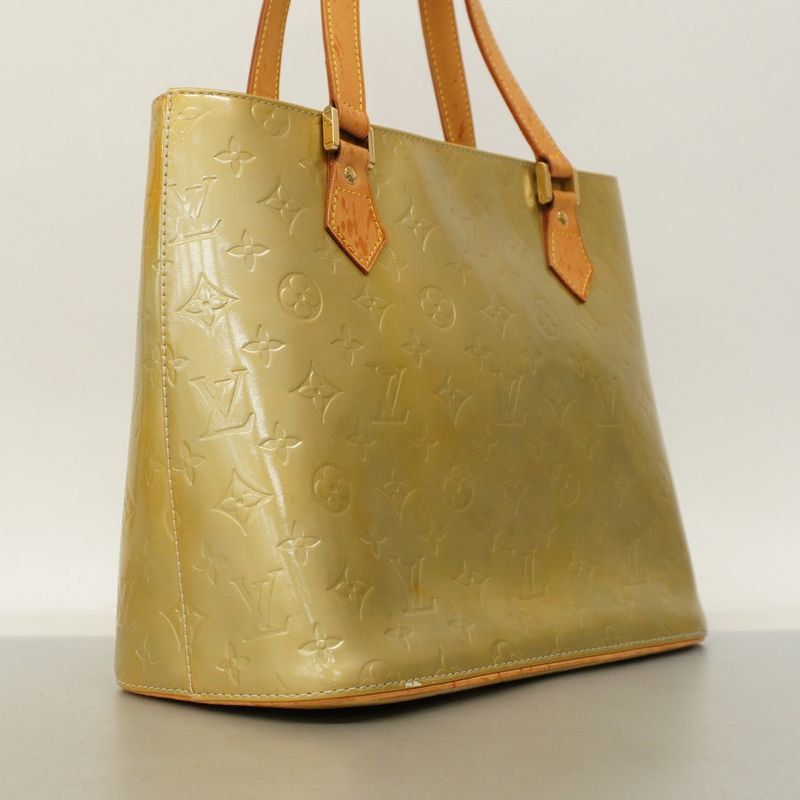 Louis Vuitton Tote Bag Vernis Houston M91053 Gris Women's