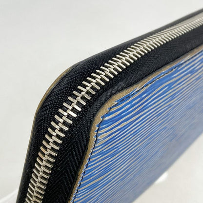 Louis Vuitton Epi Denim Zippy Wallet M61862 Bluemen Women Unisex