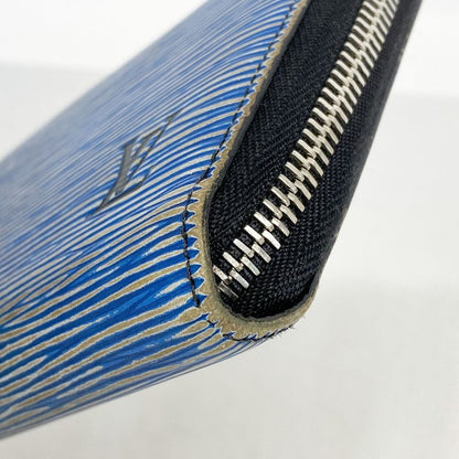 Louis Vuitton Epi Denim Zippy Wallet M61862 Bluemen Women Unisex