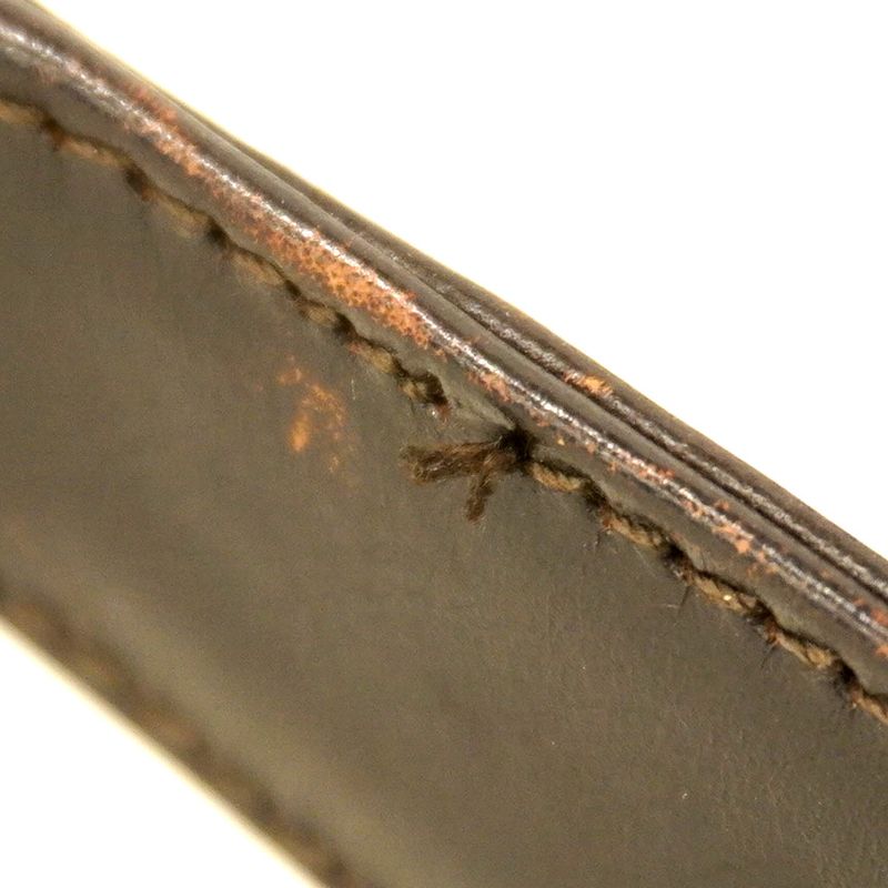 Gucci Handbag Bamboo 001 1577 Canvas Brown Silver Hardware 2way Bag Ladies