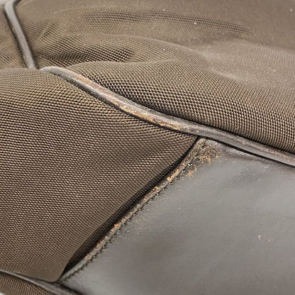 Gucci Handbag Bamboo 001 1577 Canvas Brown Silver Hardware 2way Bag Ladies