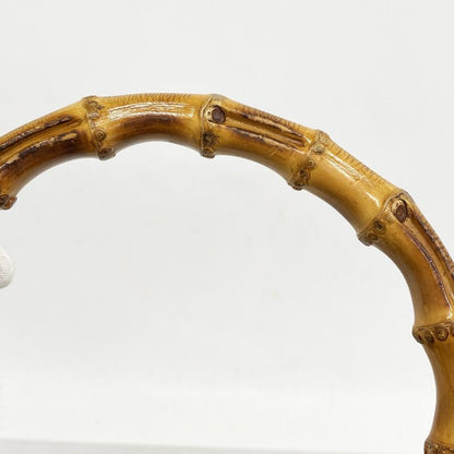 Gucci Handbag Bamboo 001 2855 Nylon Black Silver Hardware Women