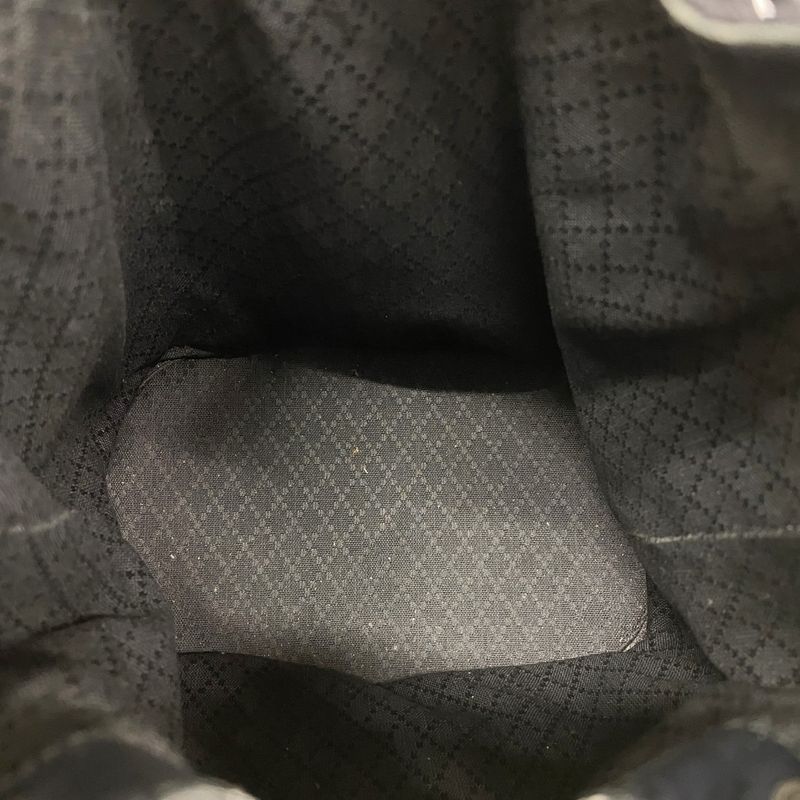 Gucci Handbag Bamboo 001 2855 Nylon Black Silver Hardware Women