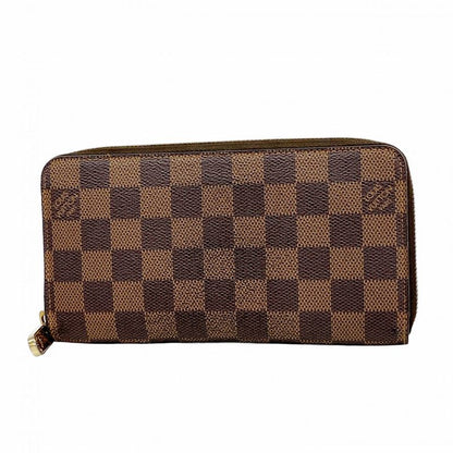 Louis Vuitton Long Wallet Damier Zippy Wallet N60015 Ebène Ladies
