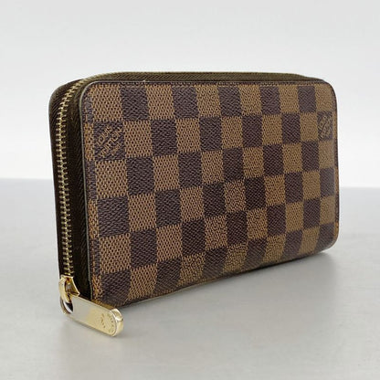 Louis Vuitton Long Wallet Damier Zippy Wallet N60015 Ebène Ladies