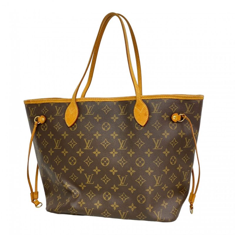 Louis Vuitton Tote Bag Monogram Neverfull MM M40156 Brown Ladies