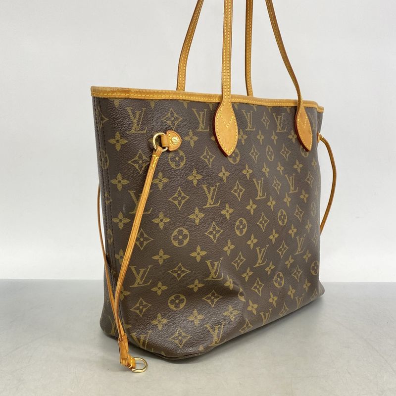 Louis Vuitton Tote Bag Monogram Neverfull MM M40156 Brown Ladies