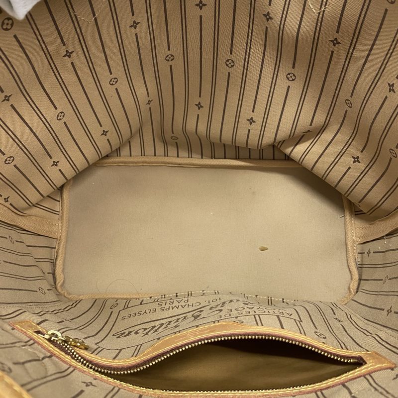 Louis Vuitton Tote Bag Monogram Neverfull MM M40156 Brown Ladies