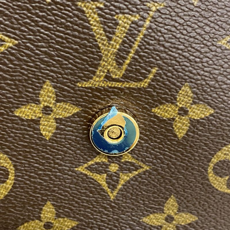 Louis Vuitton Shoulder Bag Monogram Mini Looping M51147 Brown Ladies