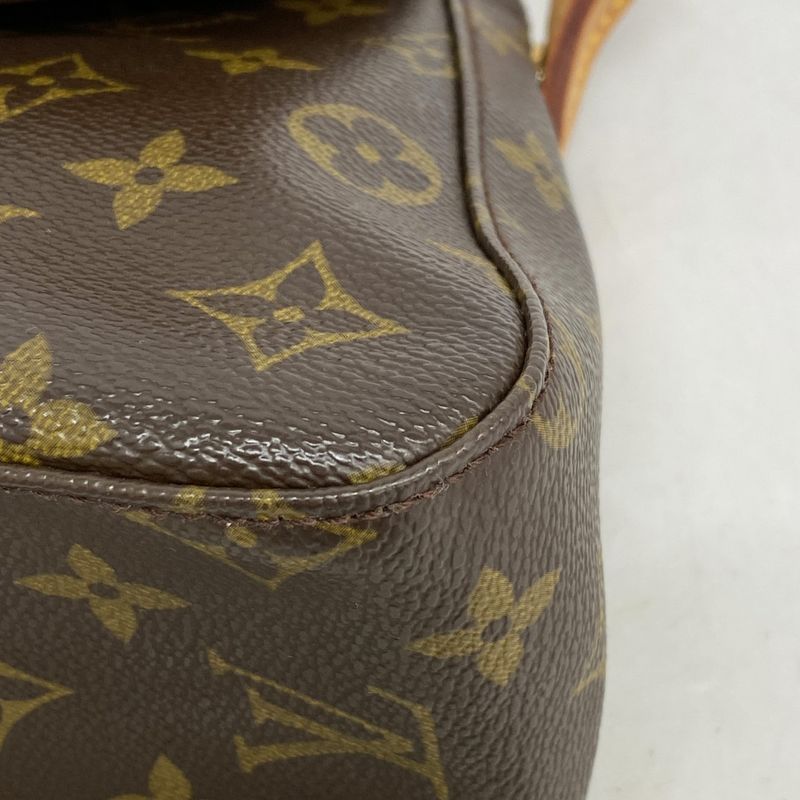 Louis Vuitton Shoulder Bag Monogram Mini Looping M51147 Brown Ladies