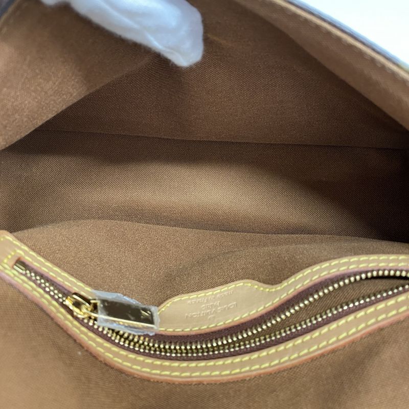 Louis Vuitton Shoulder Bag Monogram Mini Looping M51147 Brown Ladies