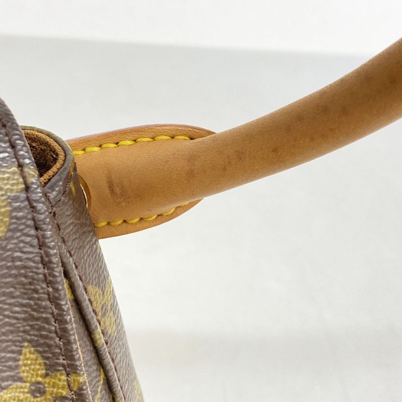 Louis Vuitton Shoulder Bag Monogram Mini Looping M51147 Brown Ladies