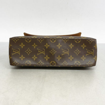 Louis Vuitton Shoulder Bag Monogram Mini Looping M51147 Brown Ladies
