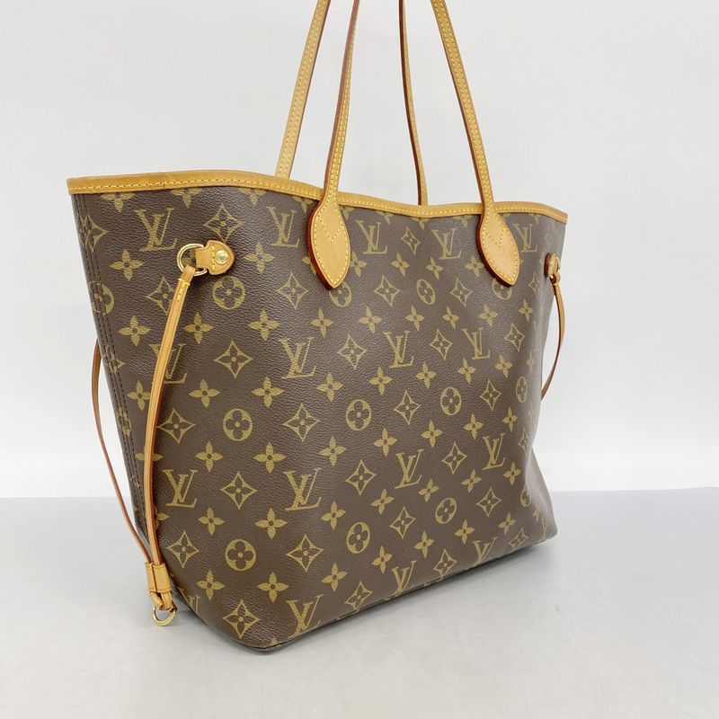 Louis Vuitton Tote Bag Monogram Neverfull MM M40156 Brown Ladies