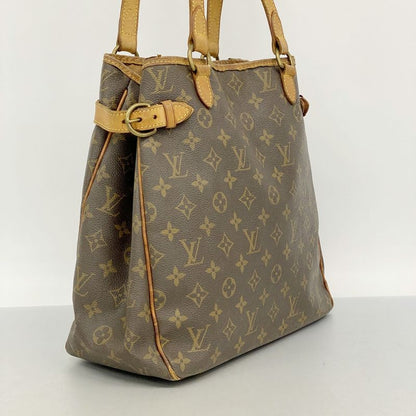 Louis Vuitton Tote Bag Monogram Batignolles Vertical M51153 Brown Ladies