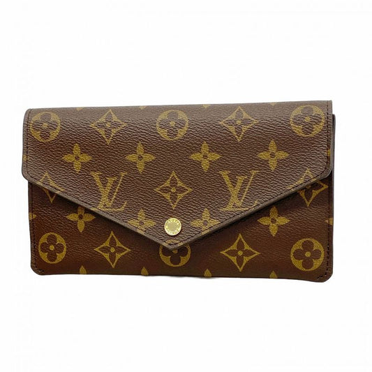 Louis Vuitton Long Wallet Monogram Portefeuille Jeanne M62203 Brown Rose