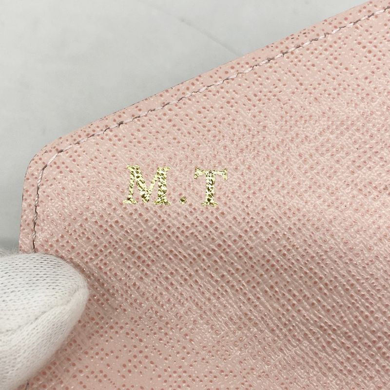 Louis Vuitton Long Wallet Monogram Portefeuille Jeanne M62203 Brown Rose