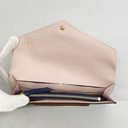 Louis Vuitton Long Wallet Monogram Portefeuille Jeanne M62203 Brown Rose