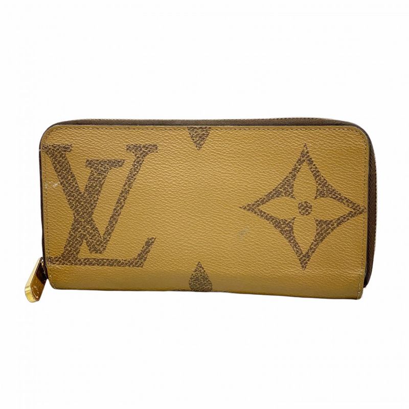 Louis Vuitton Long Wallet Monogram Giant Reverse Zippy Wallet M69353 Brown