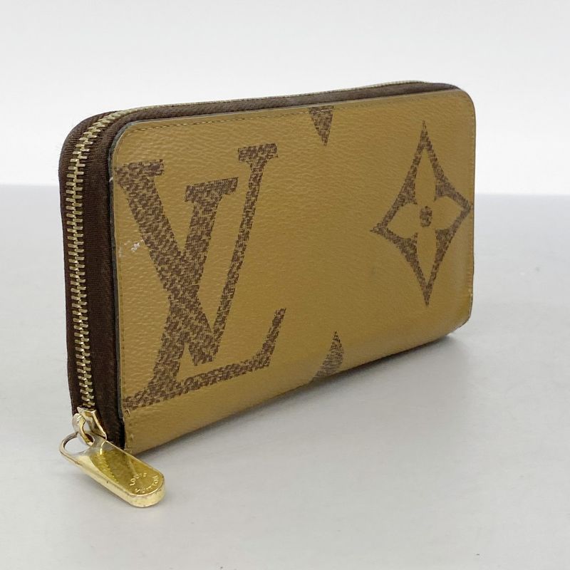 Louis Vuitton Long Wallet Monogram Giant Reverse Zippy Wallet M69353 Brown