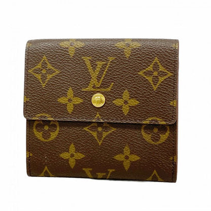 Louis Vuitton Trifold Wallet Monogram Porte Monebier Carte Cles Di M61652 Brown