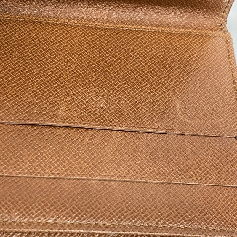 Louis Vuitton Trifold Wallet Monogram Porte Monebier Carte Cles Di M61652 Brown