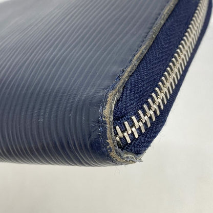 Louis Vuitton Epi Zippy Wallet Vertical M61828 Blue Marine Men's