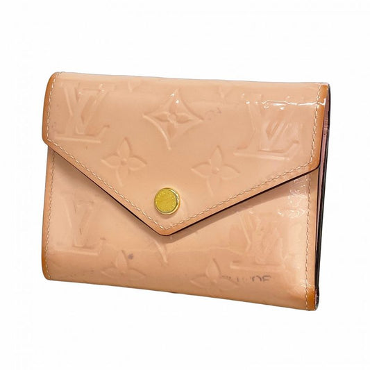 Louis Vuitton Trifold Wallet Vernis Portefeuille Victorine M62428 Rose Ballerine