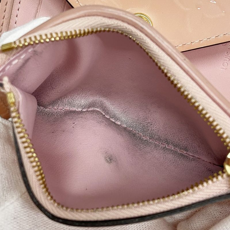 Louis Vuitton Trifold Wallet Vernis Portefeuille Victorine M62428 Rose Ballerine