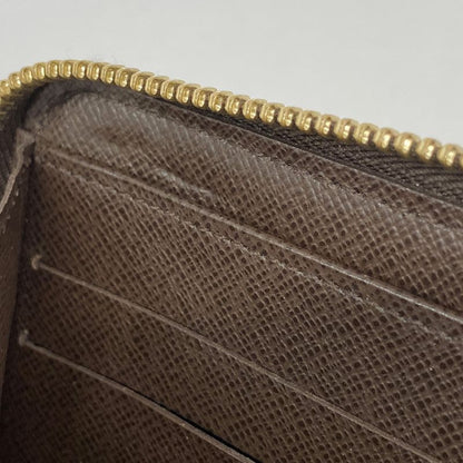 Louis Vuitton Long Wallet Damier Zippy Wallet N60015 Ebène Men Women Unisex