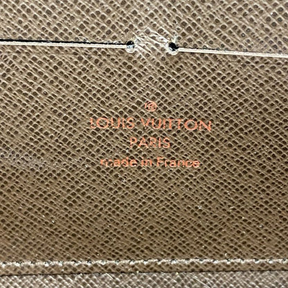 Louis Vuitton Long Wallet Damier Zippy Wallet N60015 Ebène Men Women Unisex