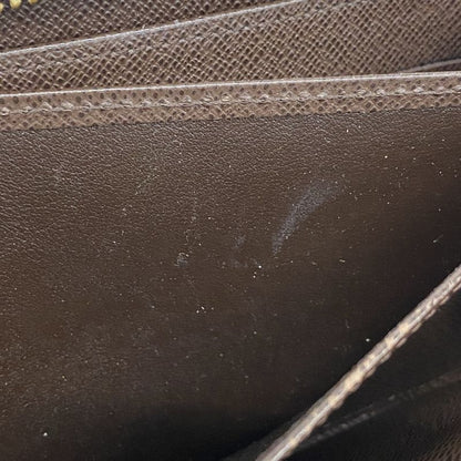 Louis Vuitton Long Wallet Damier Zippy Wallet N60015 Ebène Men Women Unisex